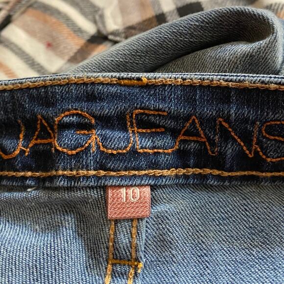 Jaugeans Selvedge Jeans 10 Rolled Cuff Distressed Hem - Picture 6 of 10